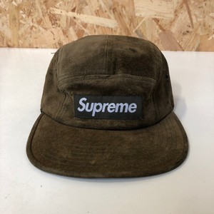 Supreme-Suede-Camp-cap-hat-5-Panel-box-logo-bogo-Green-Olive