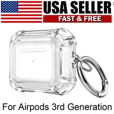 For Apple AirPods 3rd Generation Shockproof Clear Slim Protective Cover Case