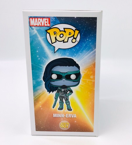 Funko Pop Marvel Capatin Marvel 487 Minn-Erva 2019 Summer Convention w Protector - Picture 6 of 10