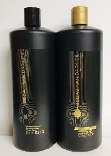 Professional Sebastian Dark Oil Lightweight Shampoo & Conditioner 33.8 fl oz Ea. - Picture 2 of 3