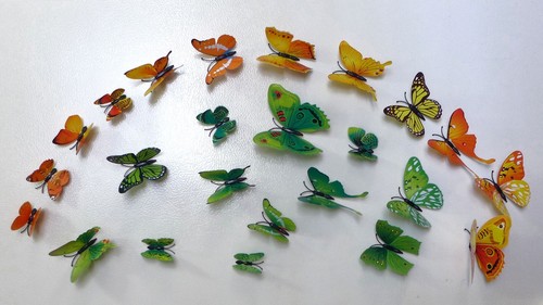 5 set of 60 Beautiful Butterfly Refrigerator Magnets Wall Sticker - Picture 2 of 8