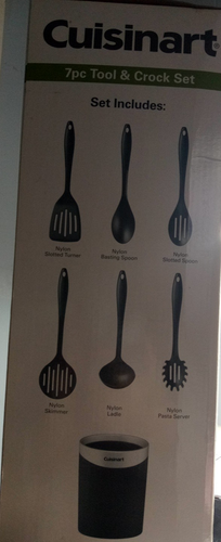 Cuisinart 7-teiliges Küchenutensilienwerkzeug-Set mit Aufbewahrungstopf - offene Box/neu - Bild 3 von 3