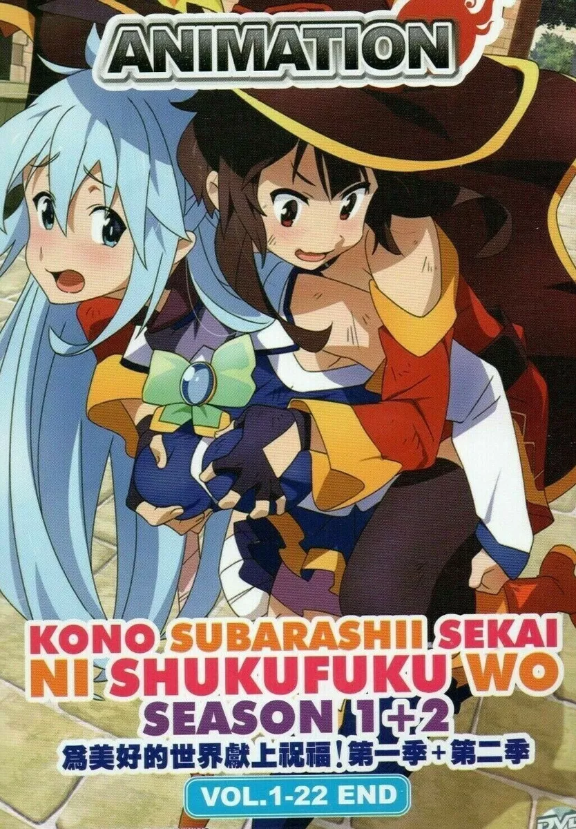 DVD Kono Subarashii Sekai Ni Shukufuku Wo Season 1+2 + Movie ENGLISH VERSION