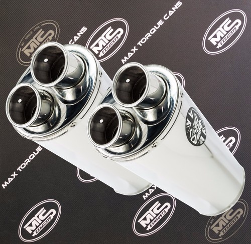 Kawasaki ZZR 1400 06-07 Stainless oval twin outlet ROAD LEGAL Motorbike Exhausts - Picture 7 of 8