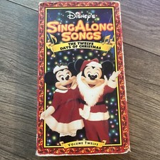 Disney’s Sing Along Songs VHS The Twelve Days of Christmas Volume Twelve 12