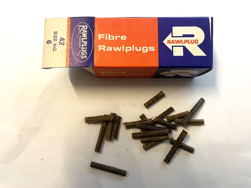Caja Vintage Fibra Rawlplugs Talla No. 6 - 42 por caja - Nuevo stock antiguo - Imagen 1 de 4