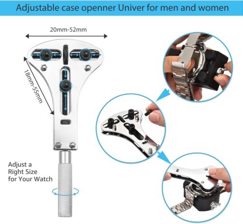 Watch Repair Kit, 149 Pcs Watch Adjustment Tool Kit, Watch Band Tool Kit, Watch - Picture 2 of 5