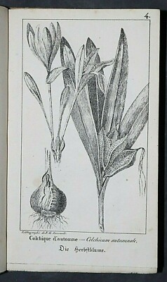 THE POISONOUS PLANTS OF ALSACE,37 FULL PAGE COPPERPLATE PLATES,STRASBOURG,1825