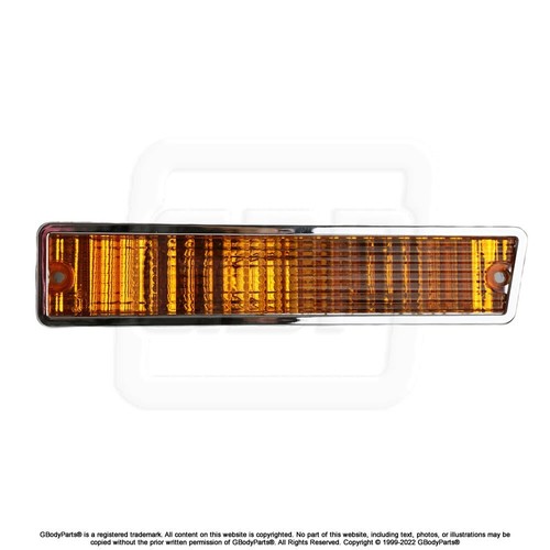 81-88 Hurst Olds442 Cutlass Amber Bumper Marker Light SET GM #22511039 #22511038 - Picture 3 of 4