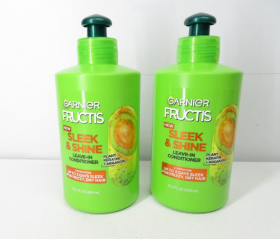 Garnier Fructis Sleek & Shine Leave-in Hair Conditioner, 10.2 fl oz (2 Pack) US*