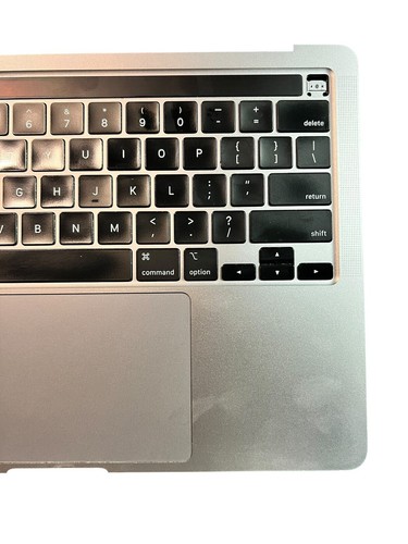 Genuine MacBook Pro 13" 2020 A2289 Top case Keyboard Trackpad Gray / Grade B+ - Picture 3 of 15