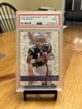 Tom Brady 2002 SP Legendary Cuts #1 PSA 9 Mint