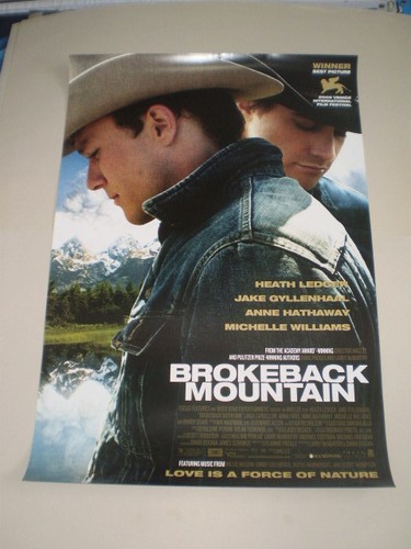 Brokeback Mountain Poster Movie Original 2005 Heath Ledger S One Sheet 27x40 
