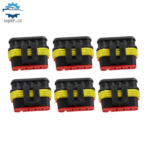 1-6 Pin Car Automotive Waterproof Electrical Wire Connector Plug Kit Set 708Pcs - Picture 4 of 15