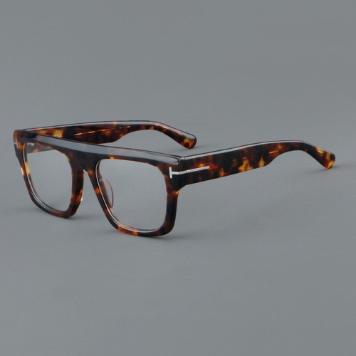 Acetate Square Eyeglasses Men Women Classic Fashion Clear Lens Glasses Frames - Picture 1 of 26