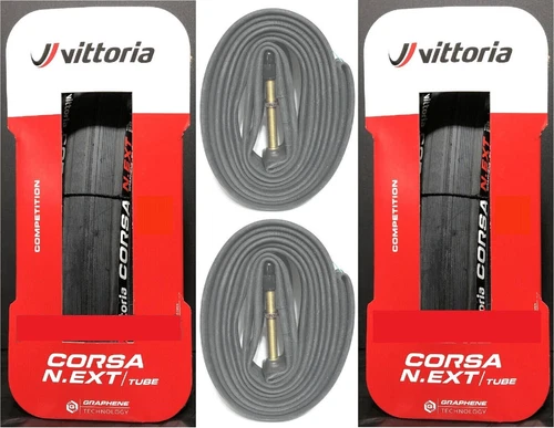 new Two Vittoria Corsa N.EXT clincher with two  FREE tubes Vittoria 20-28