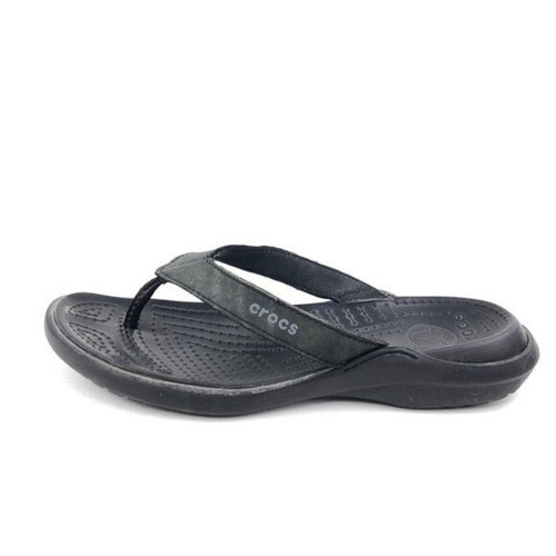 Crocs Walu Express Flip Flop Sandals Mens Size 9 Black Synthetic Croslite  Summer | eBay