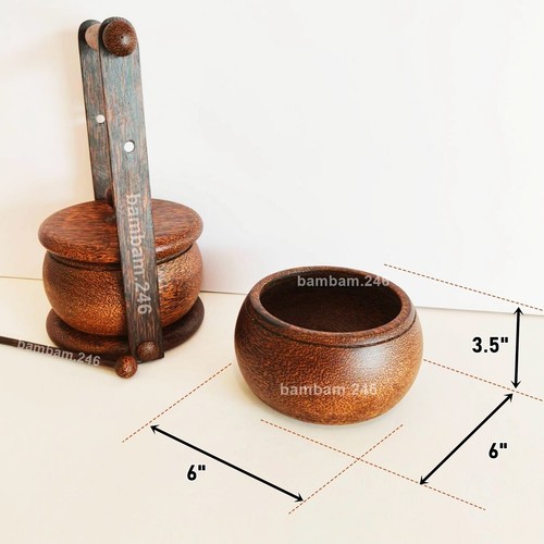 Vintage Bento Lunch Box Food Thai Wooden Tiffin Carrier Food Container 2 Layer P - Picture 13 of 13