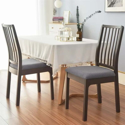 Fundas de asiento de silla de jacquard elásticas cubiertas de sillas de comedor cubiertas de sillas antipolvo - Imagen 45 de 116