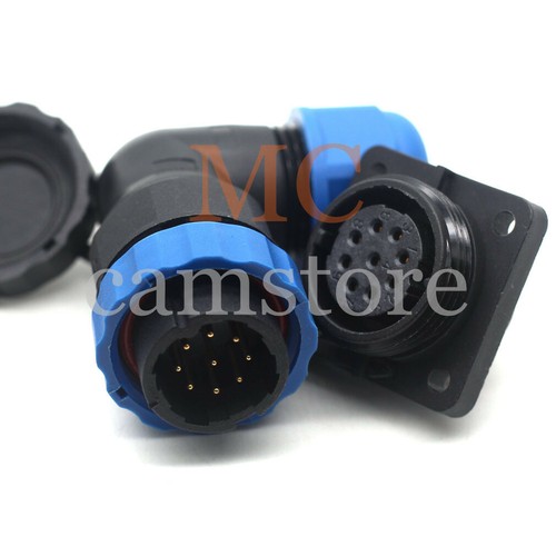 SD20 1-14Pin Elbow IP67 Waterproof Connector Plug and Socket, Cable Connector - Picture 20 of 23