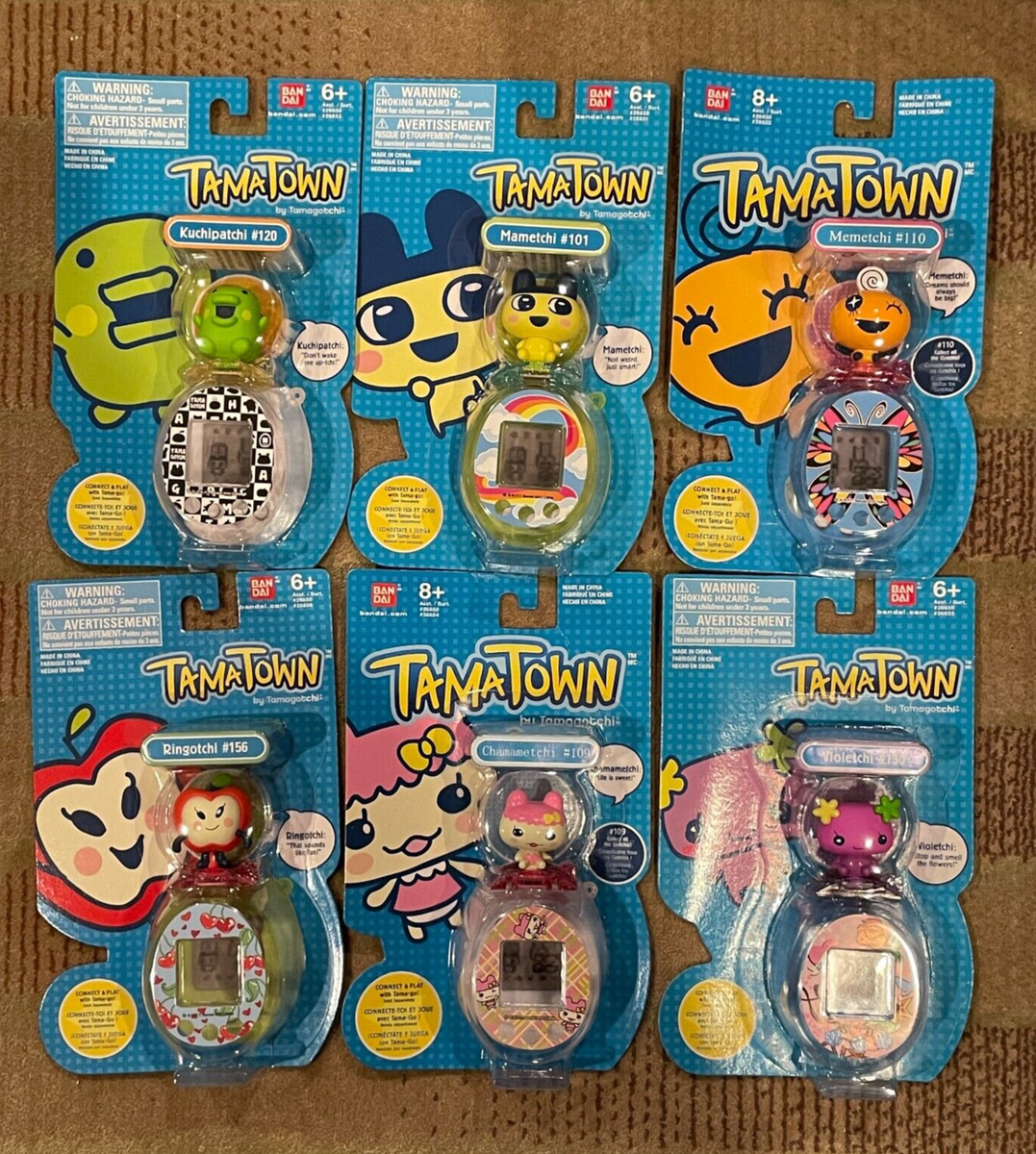 Tamagotchi TamaTown Figure Only Set for Tama-Go Connection 6