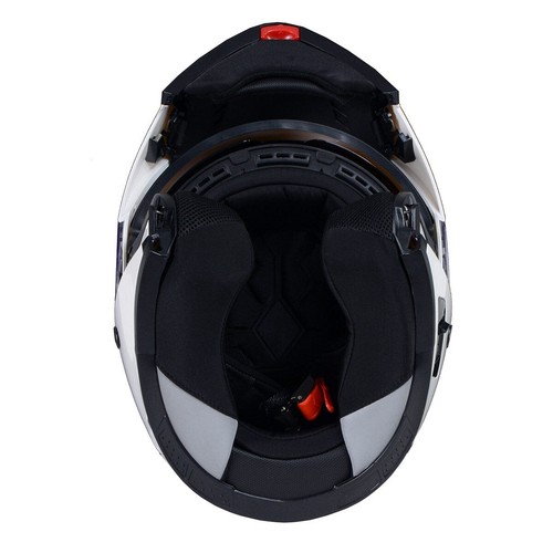 Casco de motocicleta modular avanzado blanco Milwaukee Helmets 9816 DOT 'Breeze' - Imagen 13 de 19