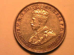 1935-AUSTRALIA-Sixpence-XF-Lustrous-George-V-King-British-Empire-Silver-6p-Coin
