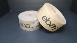 Branded Brown Water Tape w//Black Lettering 2.75/" x 166 Yards