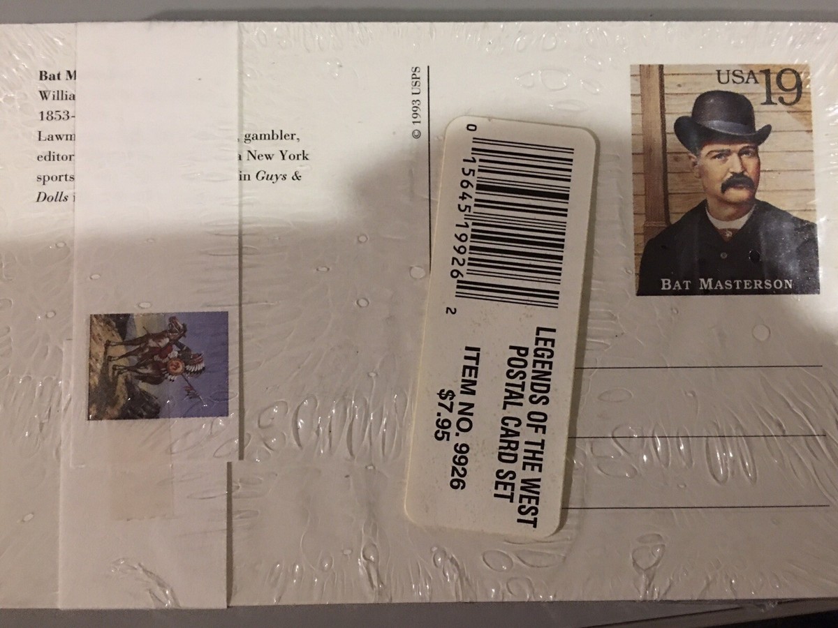 コレクション Postal card USPS - LEGENDS OF THE WEST Complete Postcard Set of 20 - Factory