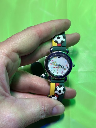 Watch Kids Soccer Sports Youth Unisex Silicone Colorful Adjustable Band Analog - Picture 6 of 11