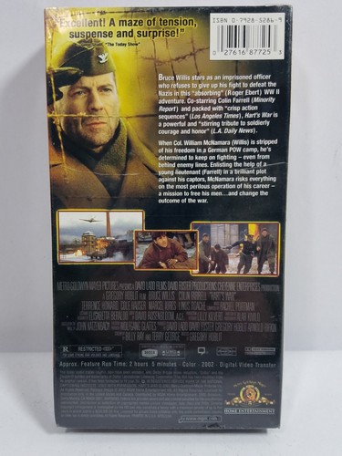 Hart's War VHS Bruce Willis Colin Farrell MGM Sealed - Bild 2 von 7
