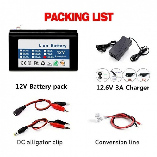 Akku Rv 12V 100AH BMS Lifepo4 tragbar NEU SOLAR Energie EV Camp - Bild 8 von 11
