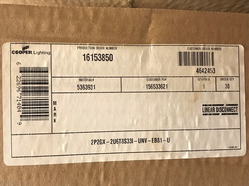 Cooper Lighting METALUX 2P2GX-2U6T8S331-UNV-EB81-U Fluorescent Light - Picture 10 of 12