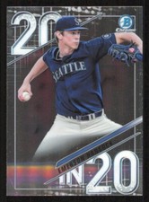 2020 Bowman Chrome EMERSON HANCOCK 20 in 20 Baseball card SEATTLE MARINERS