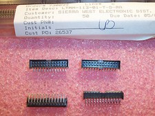 QTY (20) 26 POSITION R/A SHROUDED MALE HEADERS 2mm LTMM-113-01-T-D-RA SAMTEC