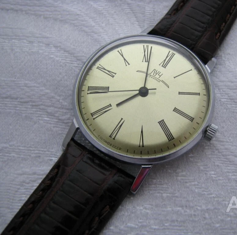 Reloj Luch mecánico vintage Poljot soviético ultra delgado joyas de lujo hombres URSS Foto 2 de 4