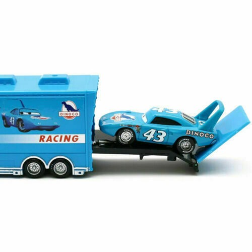 3Pack Disney Pixar Cars Dinoco Helicopter King Mack 1:55 Diecast Toy Car Loose - Picture 3 of 11