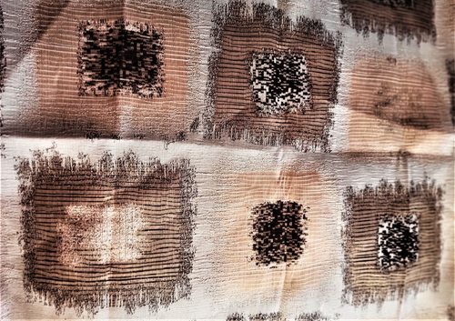 ITALIAN Damask BEIGE BROWN 2SIDE 2 pc Remnants EACH Sz W 20.5" x 26" x 2= 1yd.16 - Picture 10 of 16