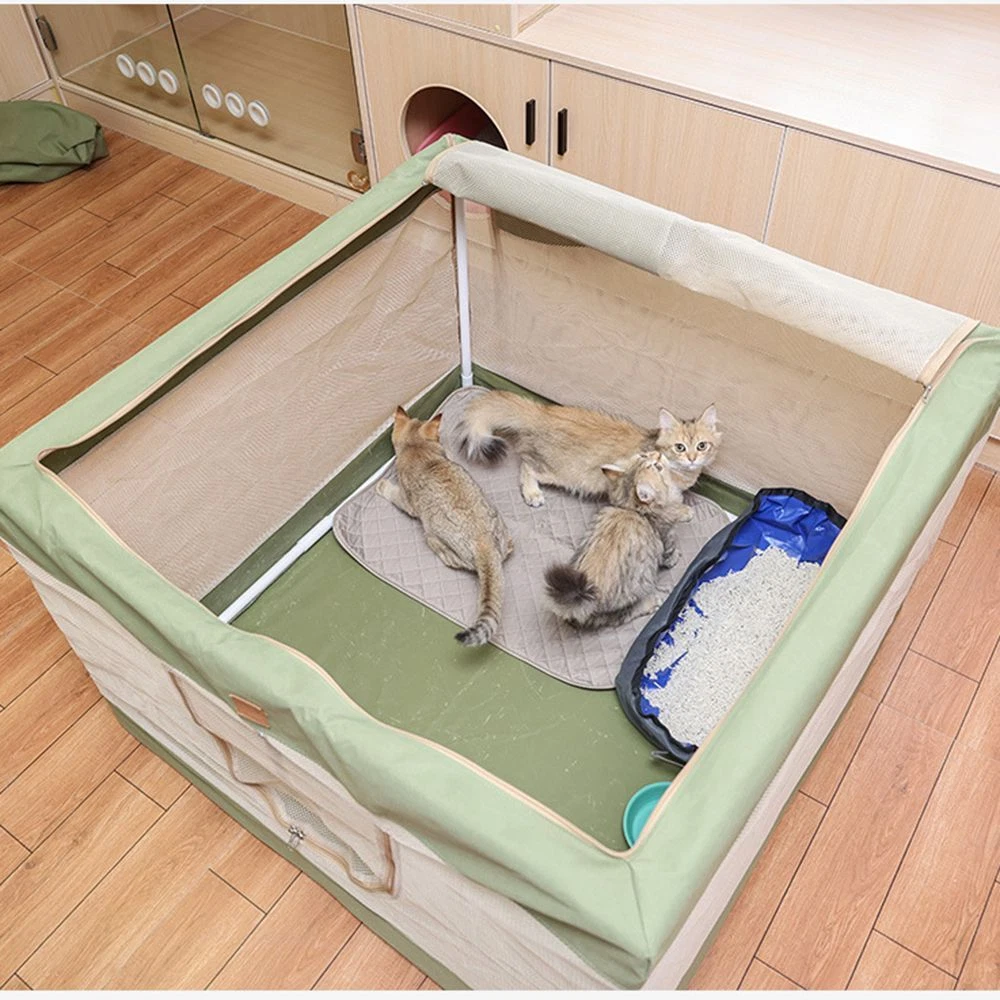 Cat crates cheap with litter box