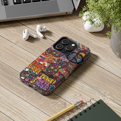 1960s Hippy Phone Case,iPhone 16. 15, 14 Pro Max, 13, 12, 11 Pro, XR, XS Max - Picture 35 of 92