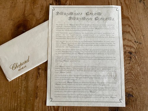 Chopard Certificat De Origine Et Garantie Shipment - Pendentif Happy Diamonds - Picture 3 of 3