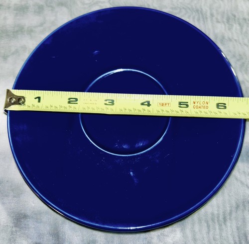 RARE GOURMET EXPRESSIONS GOX9 Summer Bright Solid Blue 6.5” Plate Set Of 2 - Picture 9 of 9