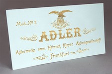 ADLER MODEL 7 TYPEWRITER WATER SLIDE DECAL for RESTORATION thumbnail