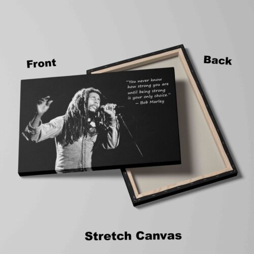 Bob Marley Musik ikonisches Zitat Leinwand moderner Kunstdruck ~ 5 Größen zur Auswahl - Bild 4 von 12