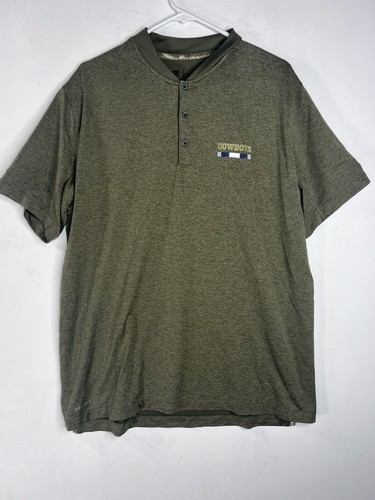 Dallas Cowboys Military Themed NFL Football Nike DRI FIT Shirt Henley XL - Picture 2 of 15