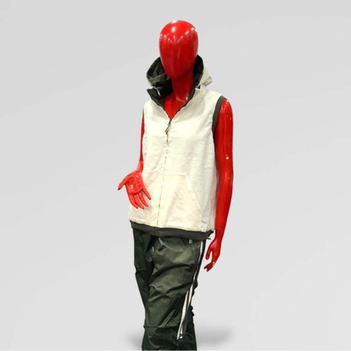 Women's Rocawear Olive | Natural Reversible Hoodie Vest and Pants Outfit Set NWT - Picture 5 of 14