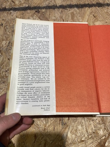 Vance Packard A NATION OF STRANGERS  1st Edition 1st Printing - Picture 2 of 11