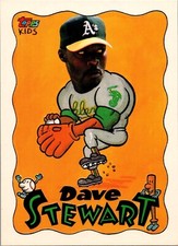 1992 Topps Kids Baseball - #117 Dave Stewart