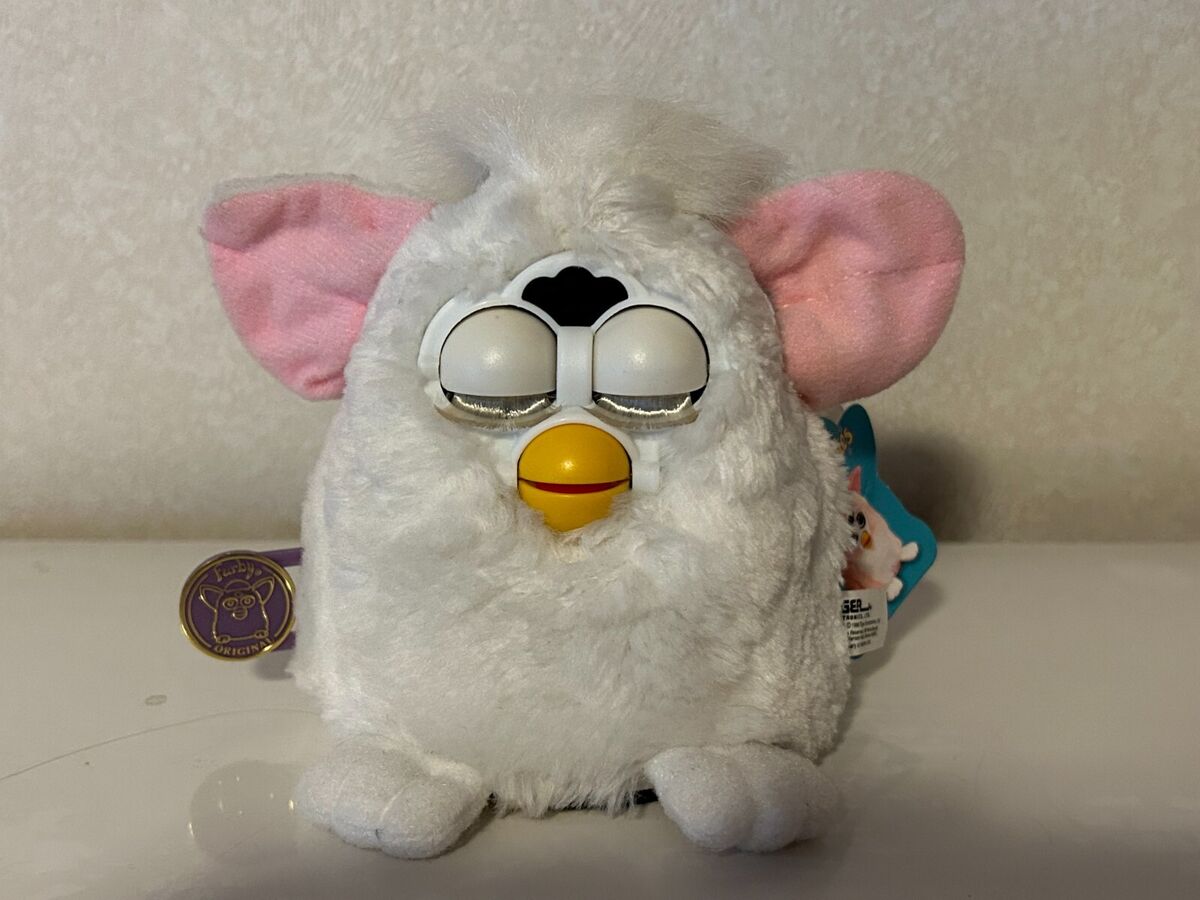 Vintage 1999 FURBY BABY White with Green Eyes Model 70-940 Vintage 1999 FURBY BABY White with Green Eyes Model 70-940