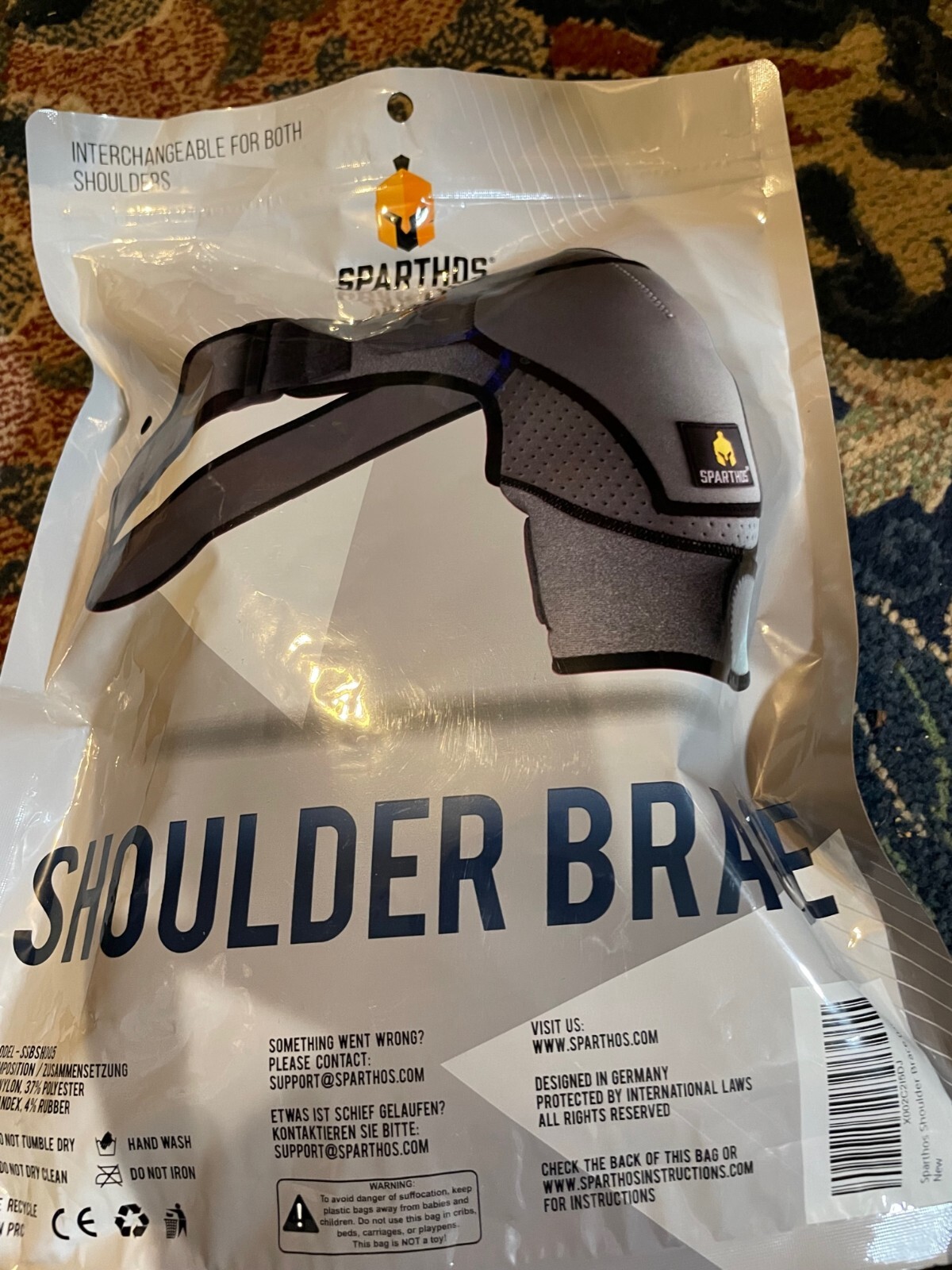 Sparthos Shoulder Brace Support and Compression Sleeve for Torn